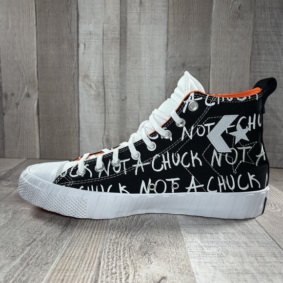 Converse Men's UNT1TL3D High Top " Not A Chuck " Black White Size 10.5 166502C - Picture 9 of 14